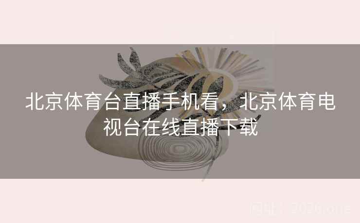 北京体育台直播手机看，北京体育电视台在线直播下载